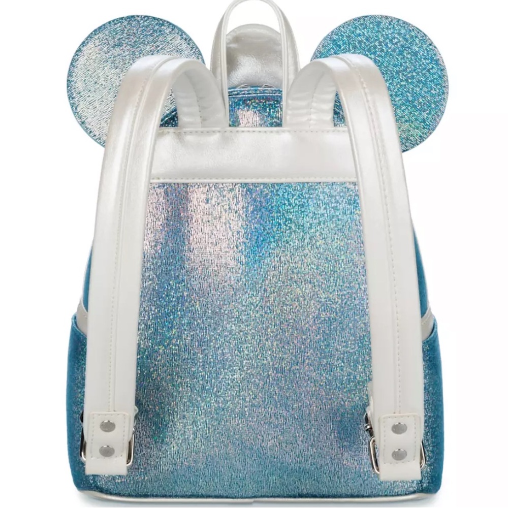 NEW Disney Cruise Line 25th Anniversary Shimmering Seas Loungefly Mini Backpack - Picture 6 of 10